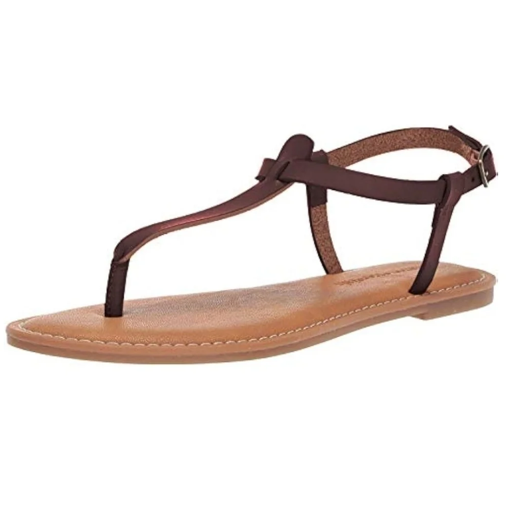 Amazon Essentials Strappy Thong Sandals Casual Brown